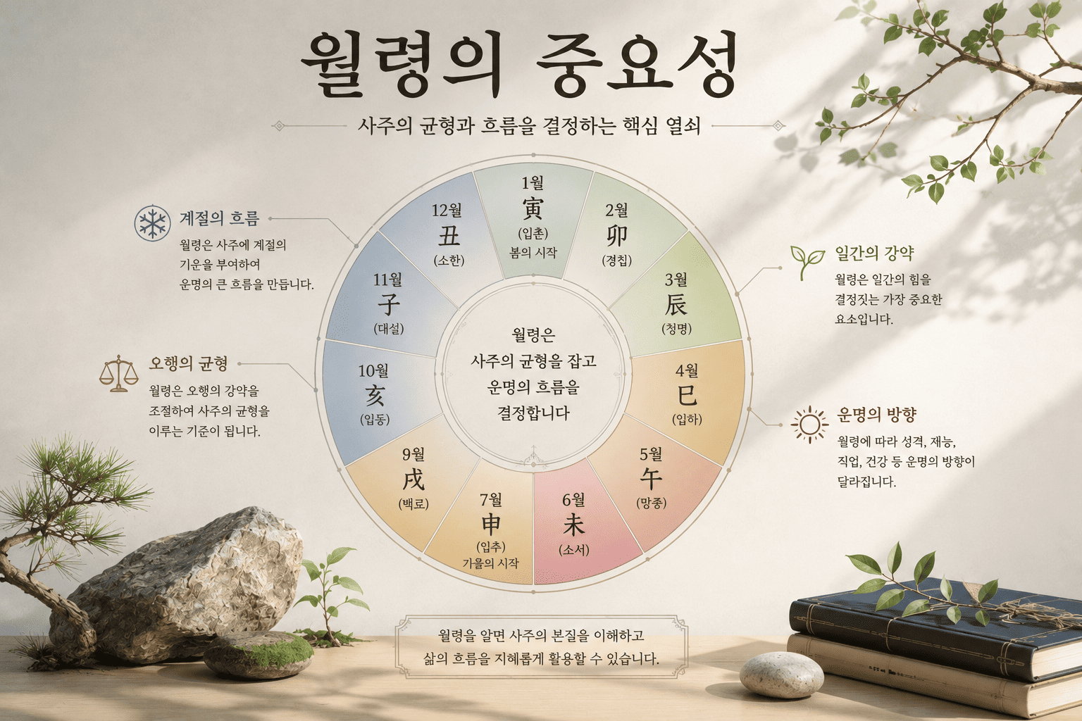 명리학 월령의 중요성, 사주의 균형과 흐름을 결정하는 핵심 열쇠